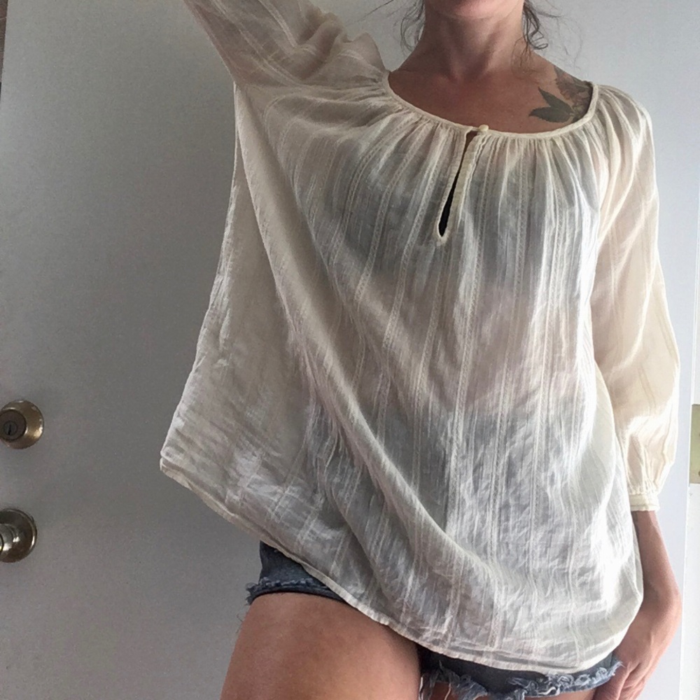 Erica Tanov Peasant Blouse